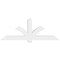 Ekena Millwork Redmond Architectural Grade PVC Gable Bracket, 84"W x 31 1/2"H x 6"D x 6"F, 9/12 Pitch GBP084X32X0606RED00 - alternate 5